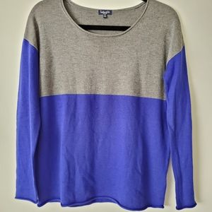 Splendid Blue & Grey Colorblock Sweater